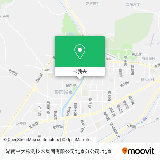 湖南中大检测技术集团有限公司北京分公司地图