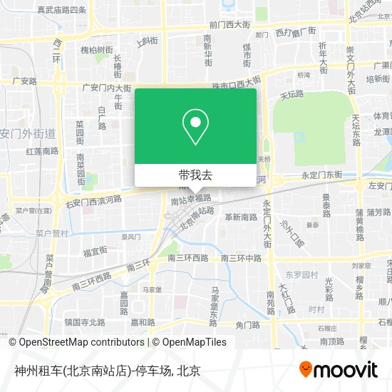 神州租车(北京南站店)-停车场地图