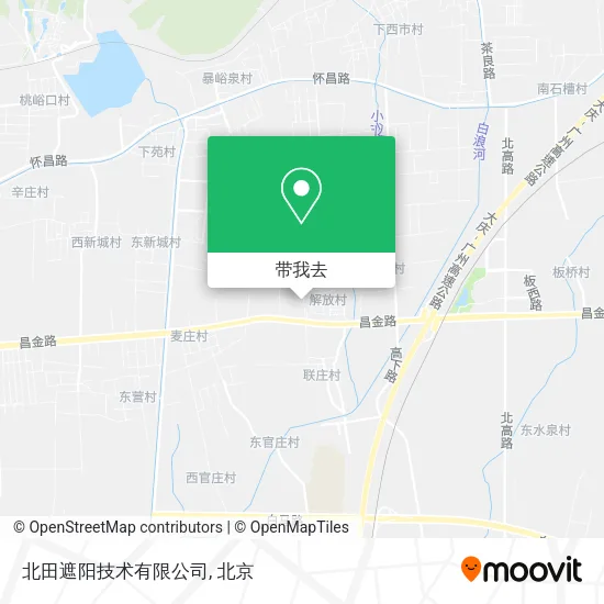 北田遮阳技术有限公司地图