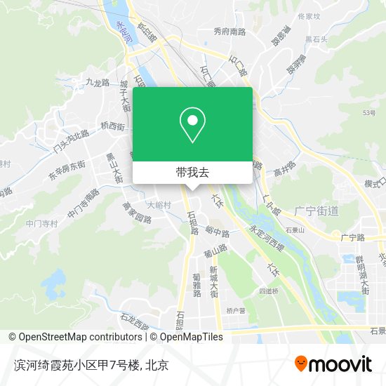 滨河绮霞苑小区甲7号楼地图