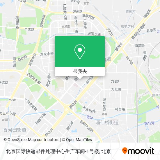 北京国际快递邮件处理中心生产车间-1号楼地图