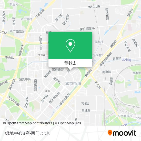 绿地中心B座-西门地图