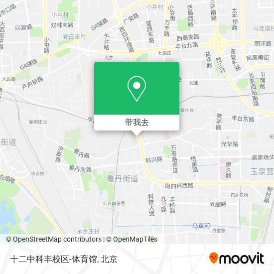 十二中科丰校区-体育馆地图