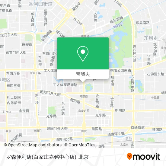 罗森便利店(白家庄嘉铭中心店)地图