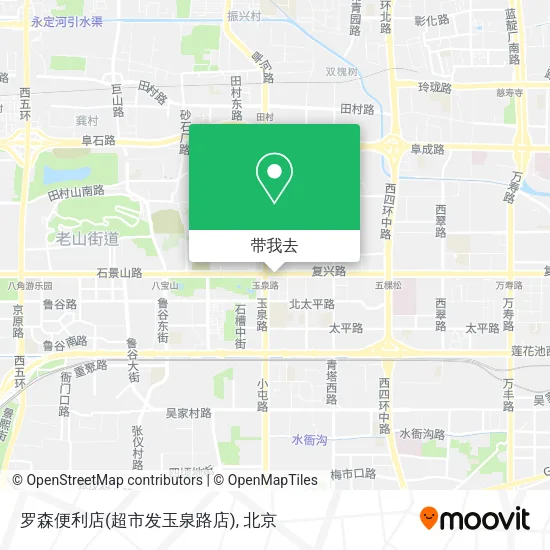 罗森便利店(超市发玉泉路店)地图