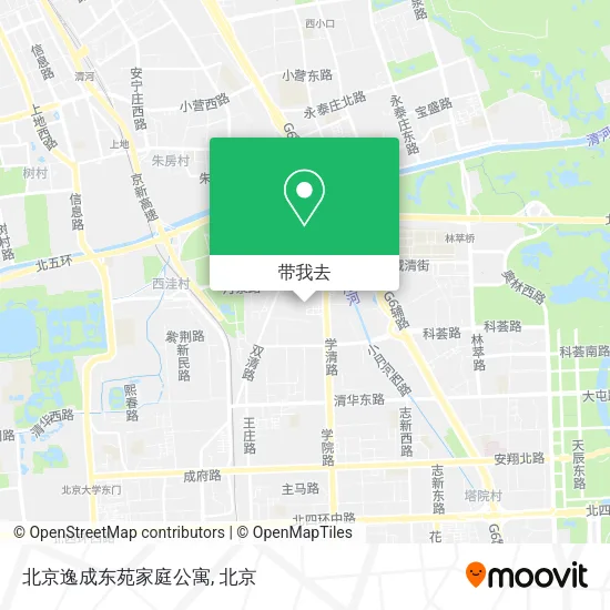 北京逸成东苑家庭公寓地图