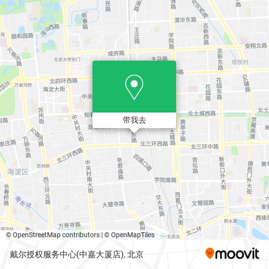 戴尔授权服务中心(中嘉大厦店)地图