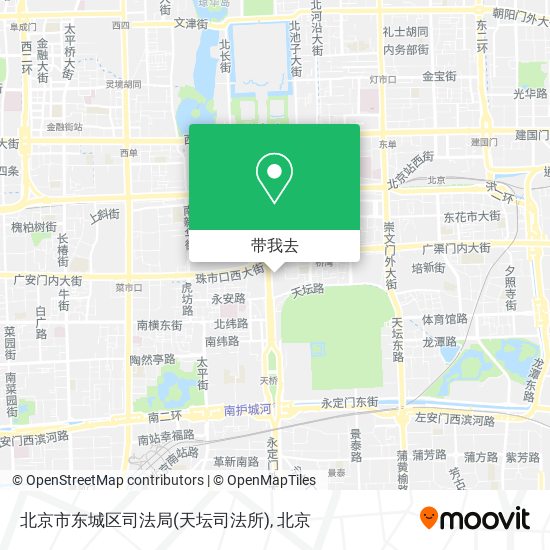 北京市东城区司法局(天坛司法所)地图