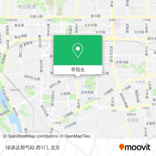 绿源达加气站-西1门地图