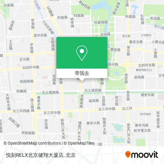 悦刻RELX北京健翔大厦店地图