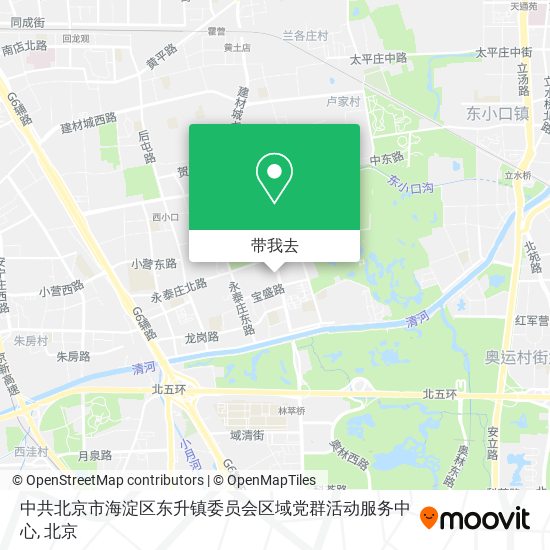 中共北京市海淀区东升镇委员会区域党群活动服务中心地图