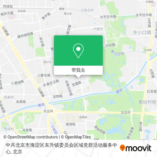 中共北京市海淀区东升镇委员会区域党群活动服务中心地图
