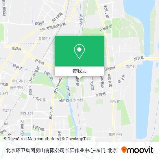 北京环卫集团房山有限公司长阳作业中心-东门地图