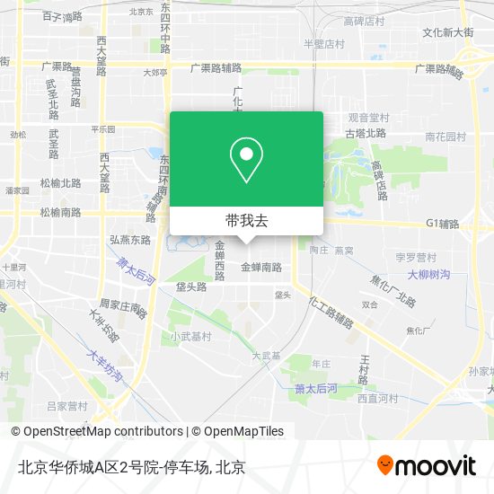 北京华侨城A区2号院-停车场地图