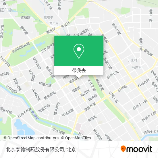 北京泰德制药股份有限公司地图