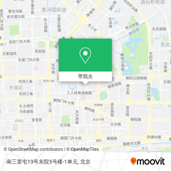 南三里屯13号东院5号楼-1单元地图