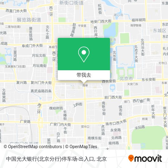 中国光大银行(北京分行)停车场-出入口地图