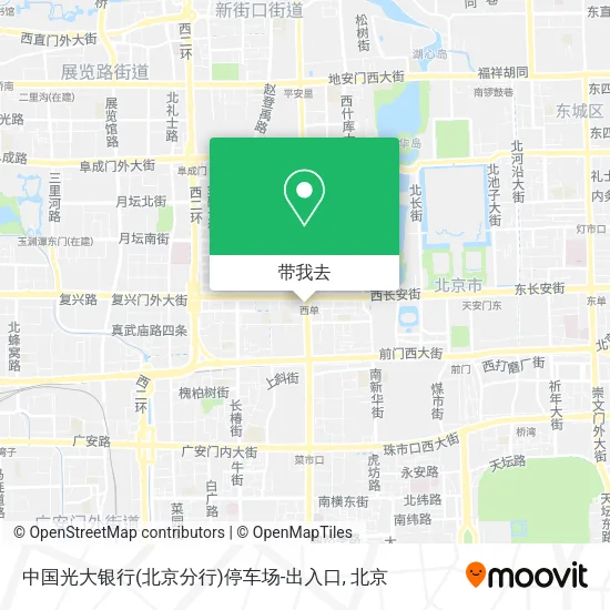 中国光大银行(北京分行)停车场-出入口地图