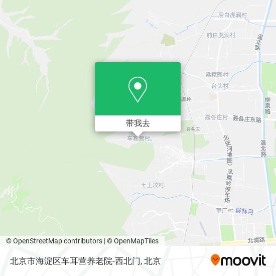 北京市海淀区车耳营养老院-西北门地图