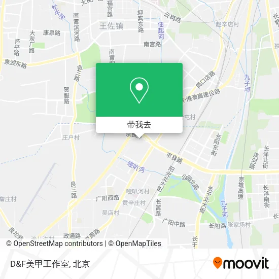 D&F美甲工作室地图