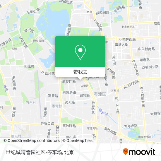 世纪城晴雪园社区-停车场地图