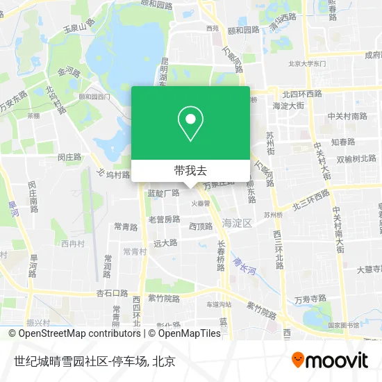 世纪城晴雪园社区-停车场地图