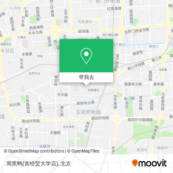 周黑鸭(首经贸大学店)地图