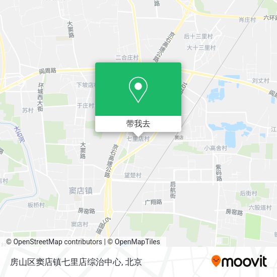 房山区窦店镇七里店综治中心地图