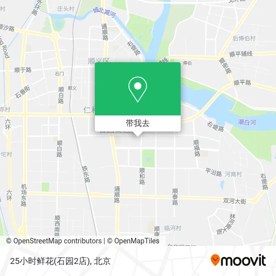 25小时鲜花(石园2店)地图