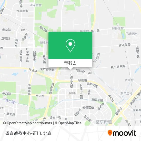 望京诚盈中心-正门地图