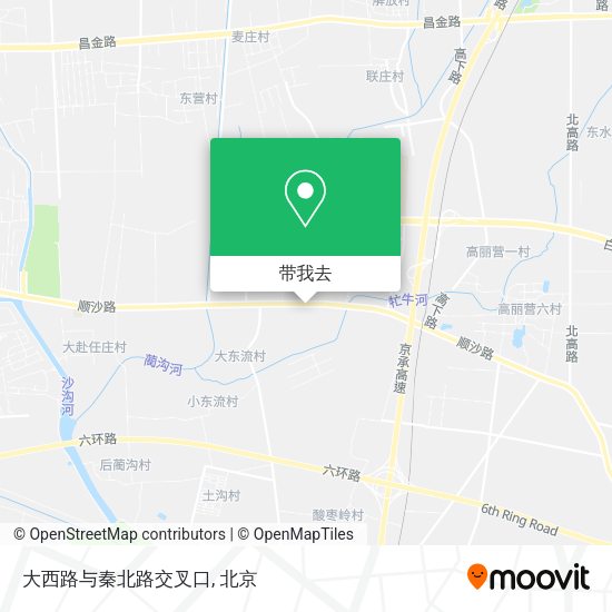 大西路与秦北路交叉口地图