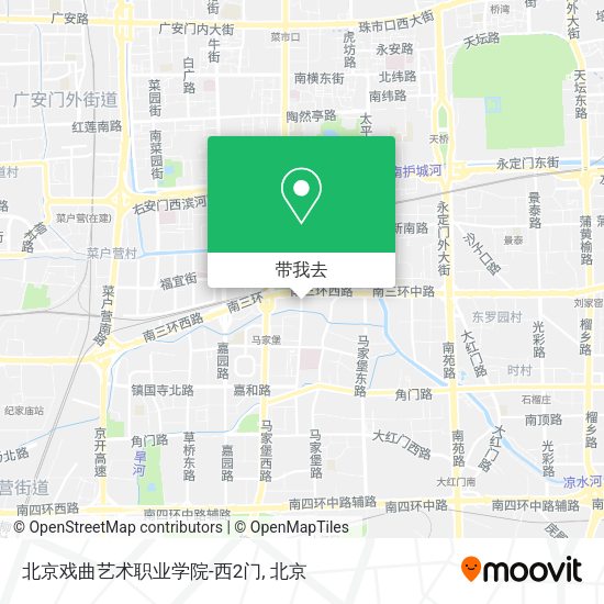北京戏曲艺术职业学院-西2门地图