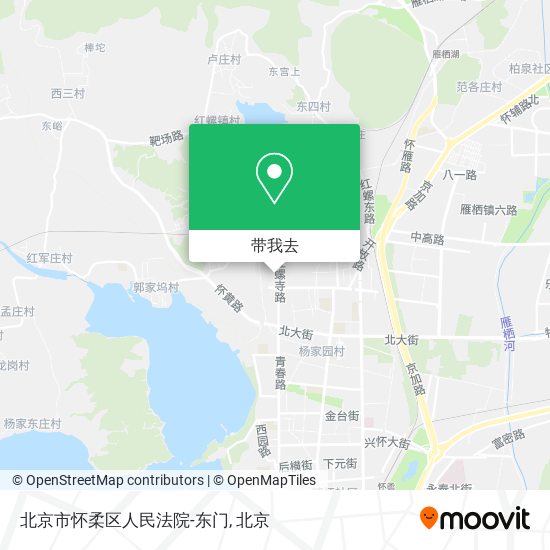 北京市怀柔区人民法院-东门地图