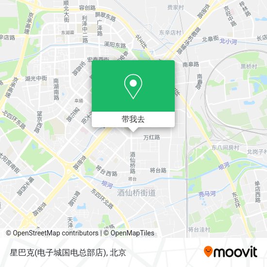 星巴克(电子城国电总部店)地图
