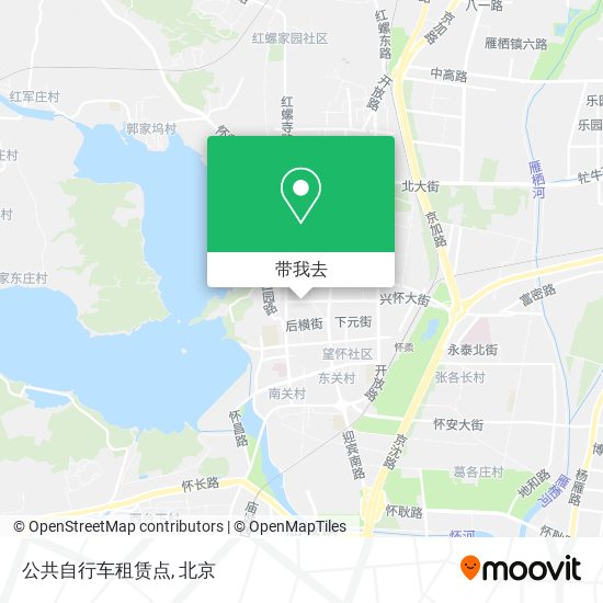 公共自行车租赁点地图