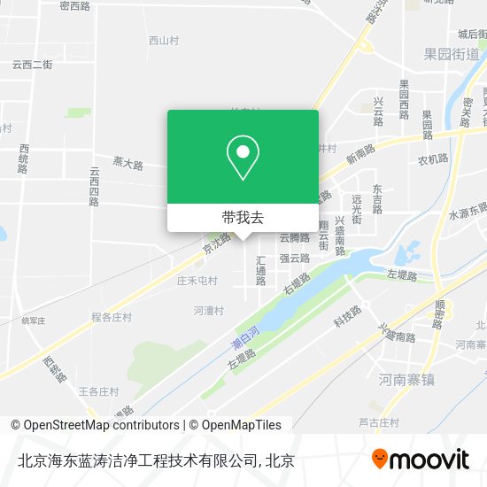 北京海东蓝涛洁净工程技术有限公司地图