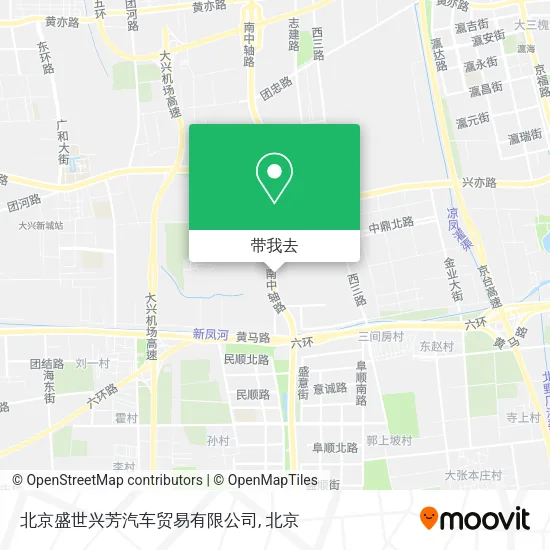 北京盛世兴芳汽车贸易有限公司地图