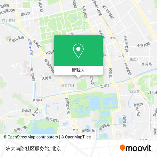 农大南路社区服务站地图
