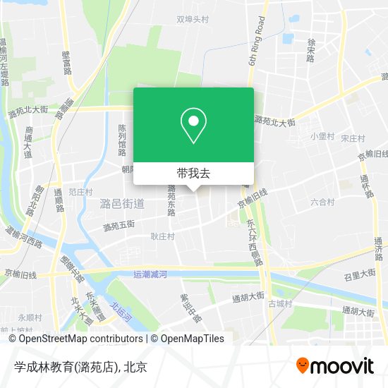 学成林教育(潞苑店)地图