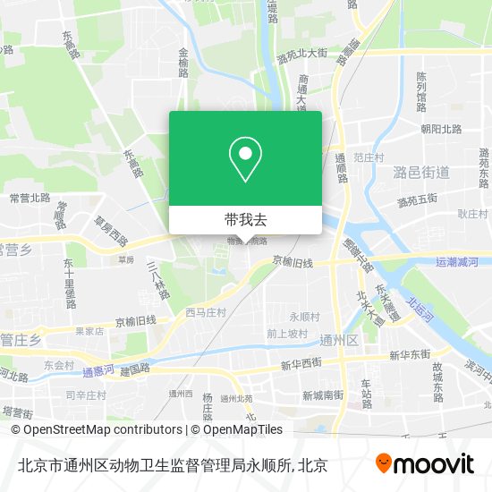 北京市通州区动物卫生监督管理局永顺所地图