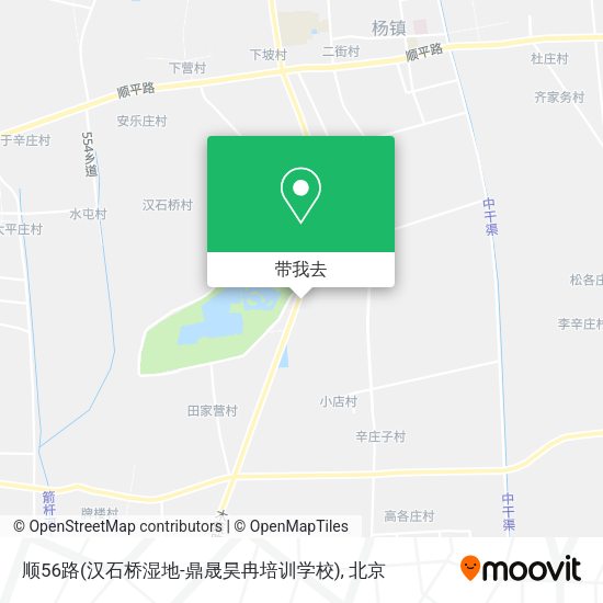 顺56路(汉石桥湿地-鼎晟昊冉培训学校)地图