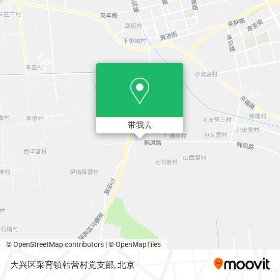 大兴区采育镇韩营村党支部地图