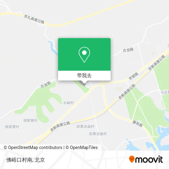佛峪口村南地图
