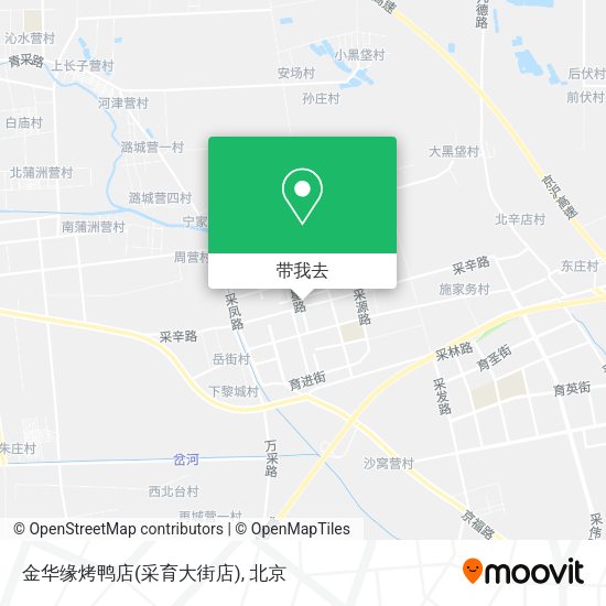 金华缘烤鸭店(采育大街店)地图