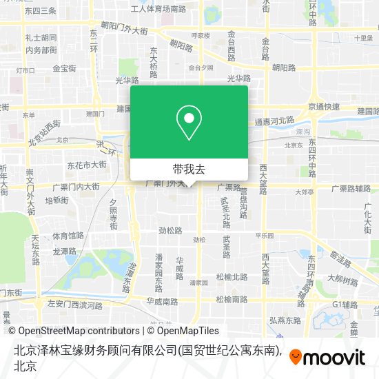 北京泽林宝缘财务顾问有限公司(国贸世纪公寓东南)地图