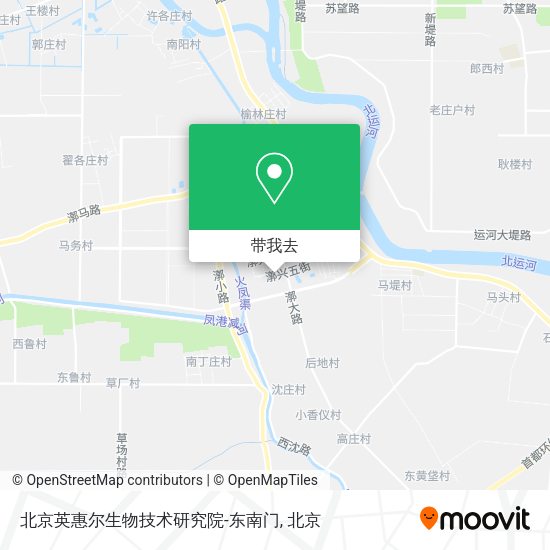 北京英惠尔生物技术研究院-东南门地图