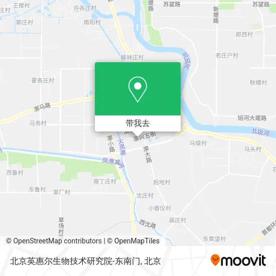 北京英惠尔生物技术研究院-东南门地图