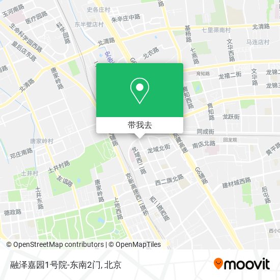 融泽嘉园1号院-东南2门地图