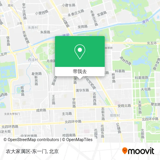 农大家属区-东一门地图