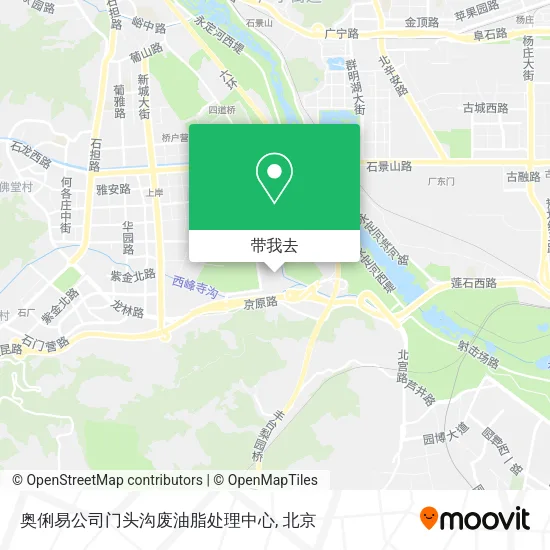 奥俐易公司门头沟废油脂处理中心地图